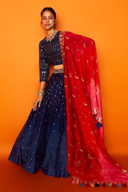 Loka By Veerali Raveshia Yaman Bridal Lehenga Set 