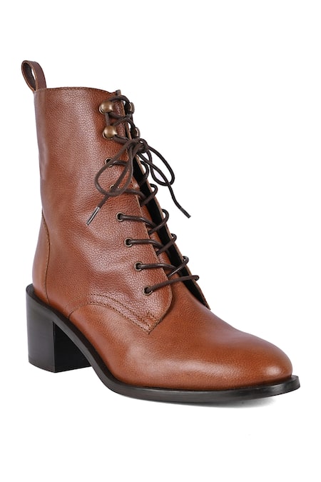 Shop_Vanilla Moon_Brown Conor Round Toe Boots _at_Aza_Fashions