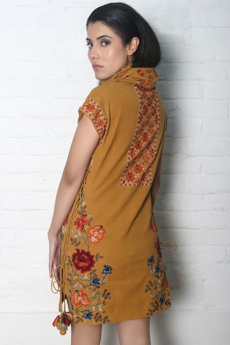 Chandrima Embroidered Tassel Dress 
