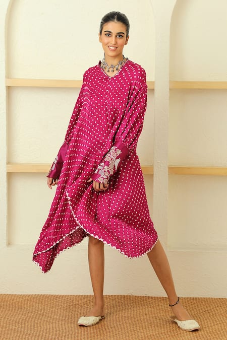Twenty Nine Asymmetric Bandhani Tunic 