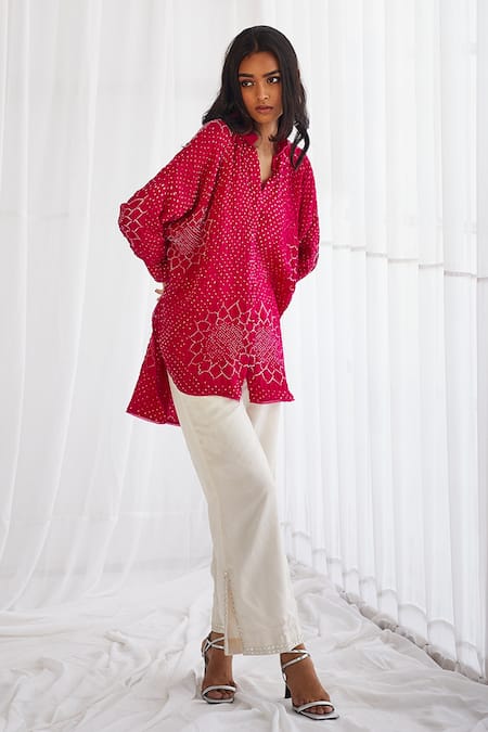 Twenty Nine Crushed Raidaana Silk Shirt 