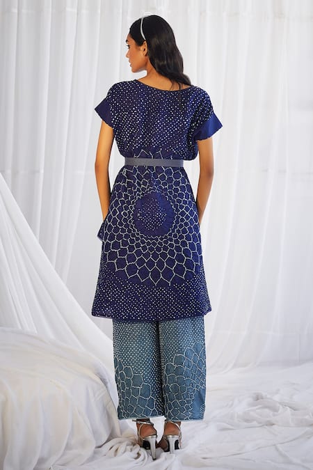 Twenty Nine Crushed Raidaana Silk High Low Top 