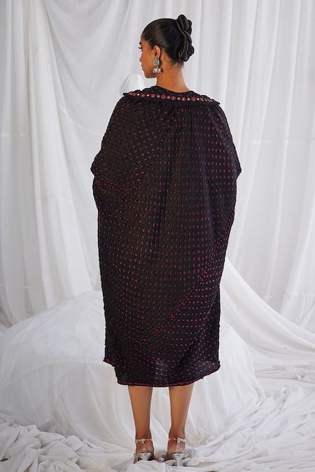 Twenty Nine Rabari Bandhani Power Shoulder Dress 