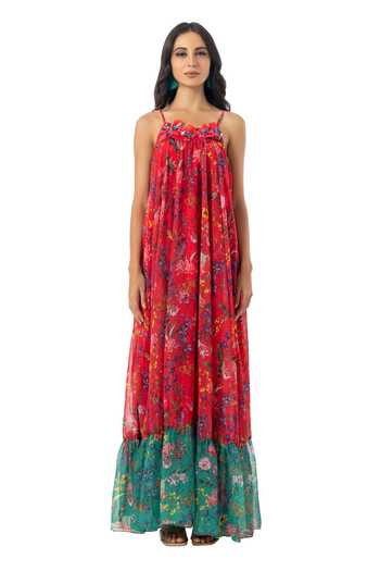 Buy_Gaya_Multi Color Poly Georgette Printed Maxi Dress_Online_at_Aza_Fashions