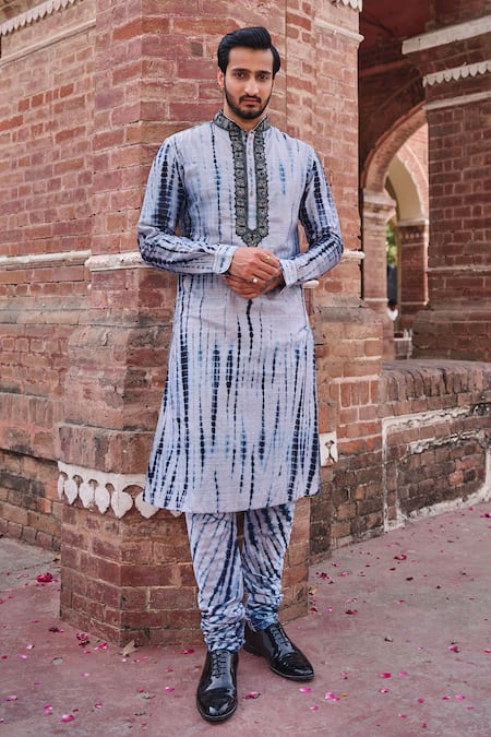 Nitesh Singh Chauhan Tie & Dye Kurta Set 