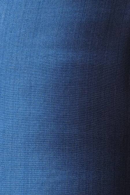 Dhruv Vaish_Beige Cotton Silk Kurta Set_at_Aza_Fashions