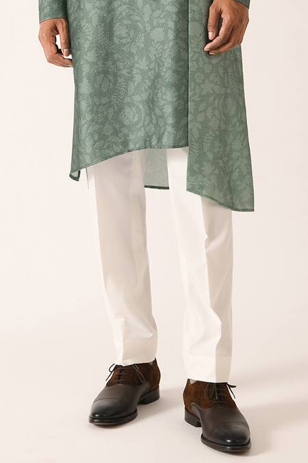 Shop Dhruv Vaish Beige Cotton Silk Printed Kurta Set Online at Aza Fashions Shop_Dhruv Vaish_Beige Cotton Silk Printed Kurta Set _Online_at_Aza_Fashions