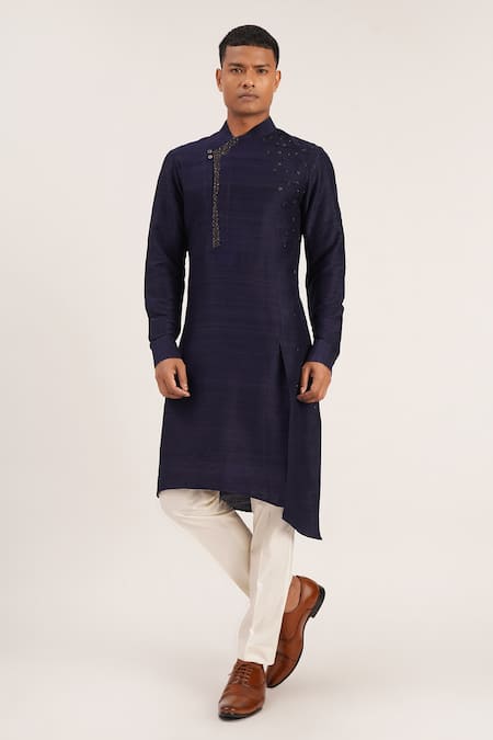 Dhruv Vaish Asymmetric Kurta Set 