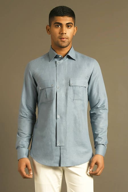 Dhruv Vaish Cotton Linen Shirt 