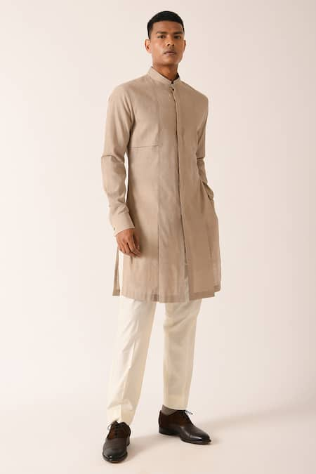 Dhruv Vaish Handloom Cotton Kurta Set 