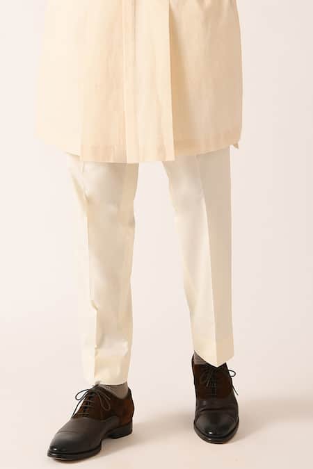 Shop Dhruv Vaish Beige Handloom Cotton Kurta Set Online at Aza Fashions Shop_Dhruv Vaish_Beige Handloom Cotton Kurta Set _Online_at_Aza_Fashions