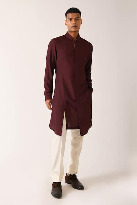 Dhruv Vaish Cotton Silk Kurta Set 