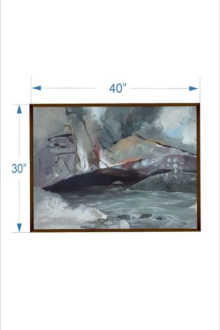 Shop The Art House Multi Color Canvas Digital Print Abstract Design Painting Online at Aza Fashions Shop_The Art House_Multi Color Canvas Digital Print Abstract Design Painting_Online_at_Aza_Fashions