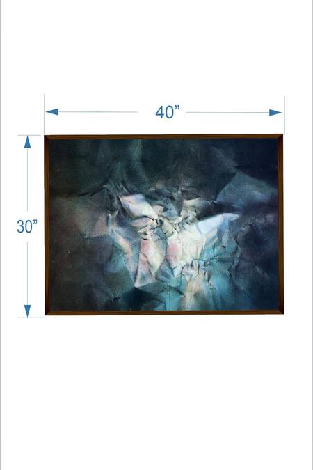 Shop_The Art House_Multi Color Canvas Digital Print Abstract Painting_Online_at_Aza_Fashions