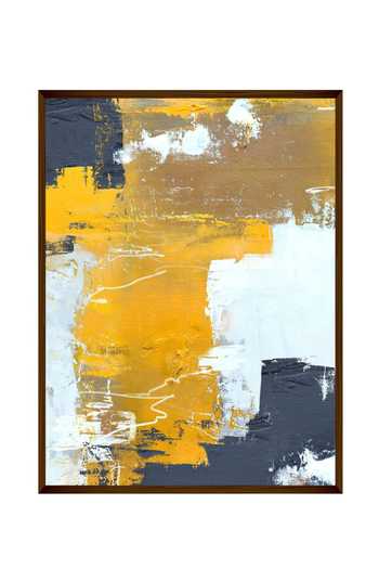 The Art House_Multi Color Canvas Digital Print Abstract Rectangular Painting_Online_at_Aza_Fashions
