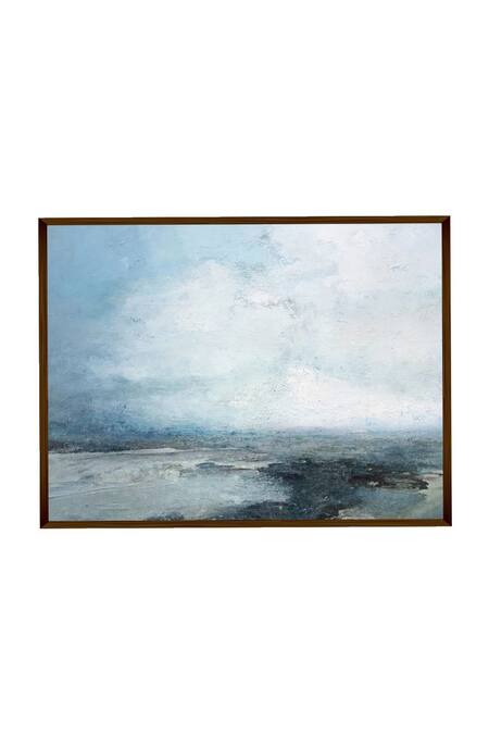 The Art House_Multi Color Canvas Handmade Abstract Painting_Online_at_Aza_Fashions