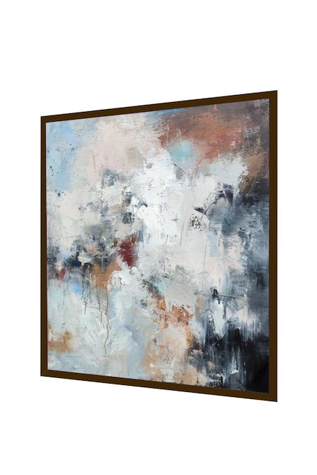 Buy_The Art House_Multi Color Canvas Handmade Abstract Painting_Online_at_Aza_Fashions