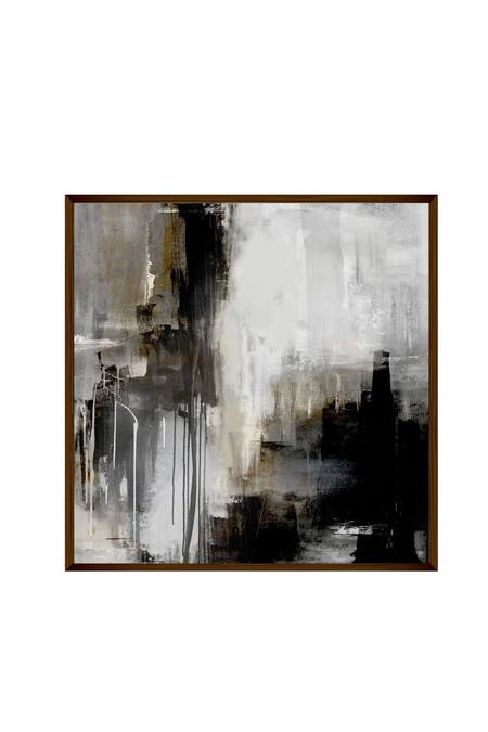 The Art House_Multi Color Canvas Handmade Abstract Painting_Online_at_Aza_Fashions