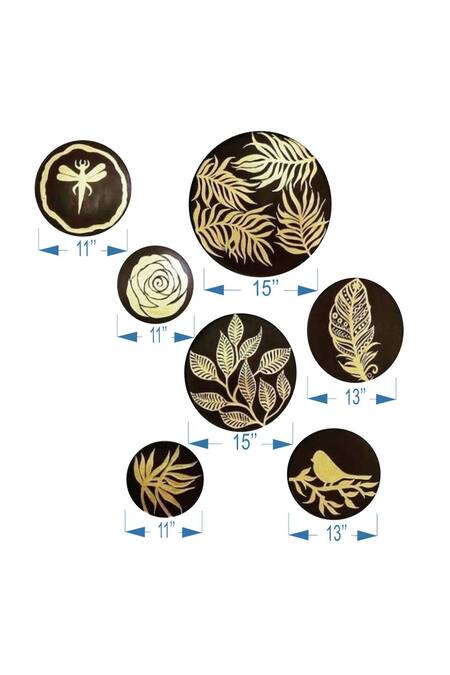 Buy The Art House Multi Color Canvas Digital Print Leaf And Bird Painting Set Of 7 Online at Aza Fashions Buy_The Art House_Multi Color Canvas Digital Print Leaf And Bird Painting Set Of 7_Online_at_Aza_Fashions