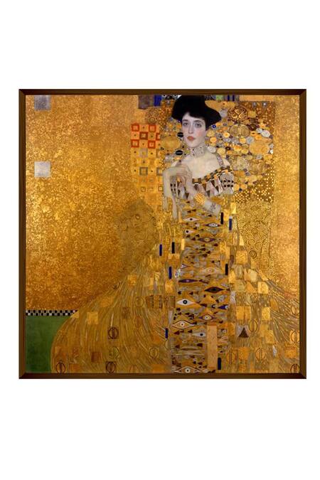 The Art House_Multi Color Canvas Digital Print The Lady In Gold Painting_Online_at_Aza_Fashions