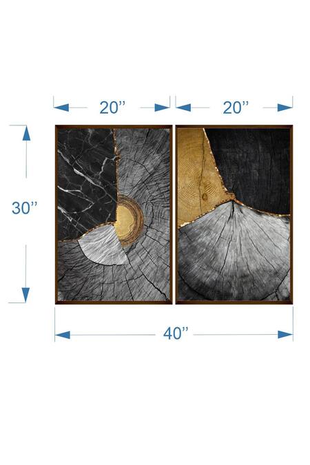 Buy_The Art House_Multi Color Canvas Digital Print Rectangular Shaped Painting Set Of 2_Online_at_Aza_Fashions