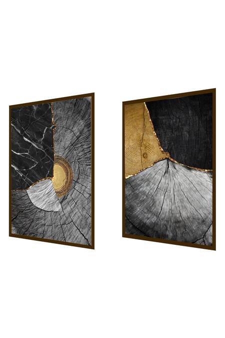 Shop_The Art House_Multi Color Canvas Digital Print Rectangular Shaped Painting Set Of 2_Online_at_Aza_Fashions