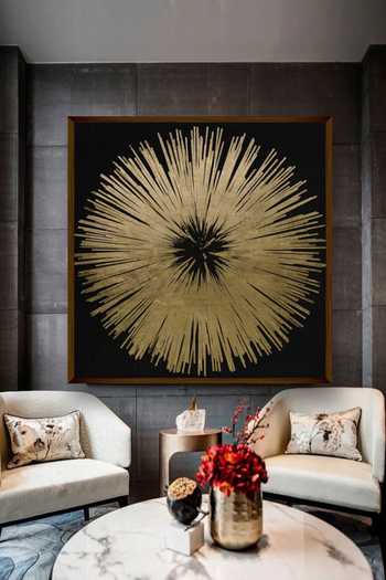 Buy The Art House Multi Color Canvas Digital Print Sunburst Abstract Painting at Aza Fashions Buy_The Art House_Multi Color Canvas Digital Print Sunburst Abstract Painting_at_Aza_Fashions