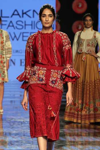 Chandrima Chanderi Embroidered Top 