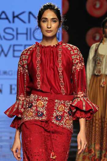 Chandrima Chanderi Embroidered Top 