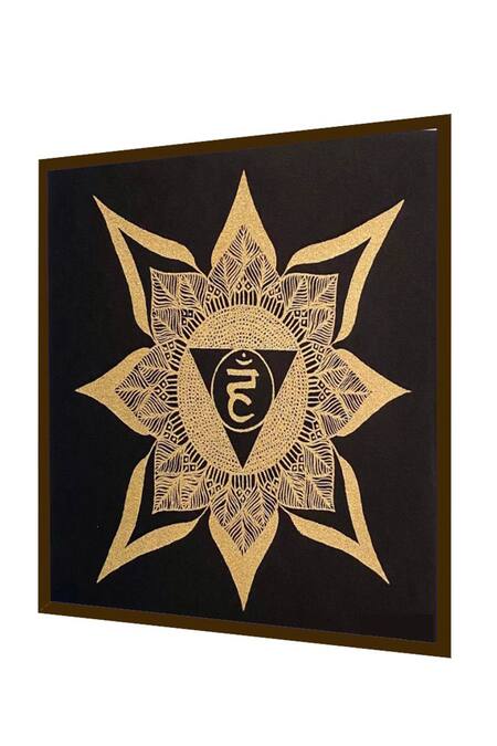 Buy_The Art House_Multi Color Canvas Handmade Mandala Painting_Online_at_Aza_Fashions