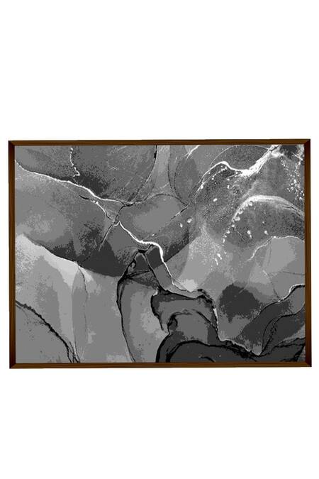 The Art House_Multi Color Canvas Digital Print Abstract Rectangular Painting_Online_at_Aza_Fashions