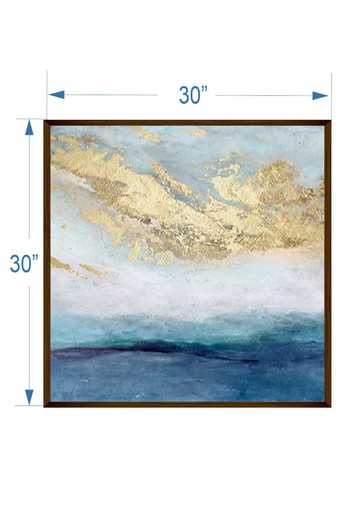 Shop_The Art House_Multi Color Canvas Handmade Abstract Painting_Online_at_Aza_Fashions