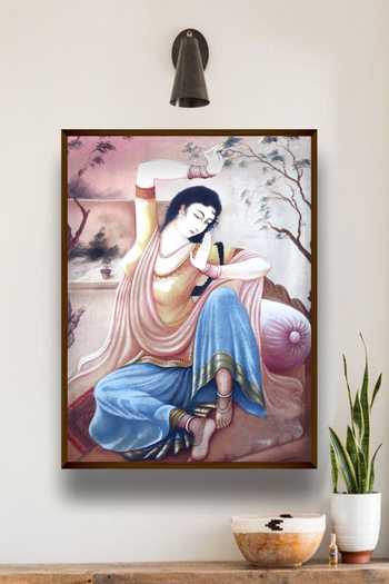 Buy The Art House Multi Color Canvas Handmade Abstract Woman Painting at Aza Fashions Buy_The Art House_Multi Color Canvas Handmade Abstract Woman Painting_at_Aza_Fashions