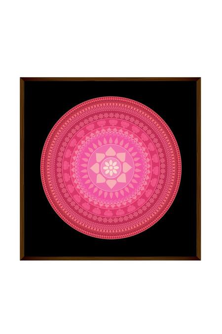 The Art House_Multi Color Canvas Handmade Mandala Painting_Online_at_Aza_Fashions