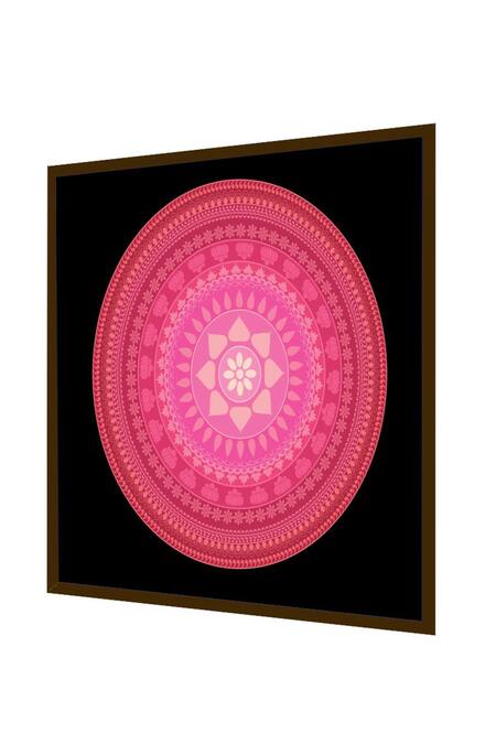 Buy_The Art House_Multi Color Canvas Handmade Mandala Painting_Online_at_Aza_Fashions