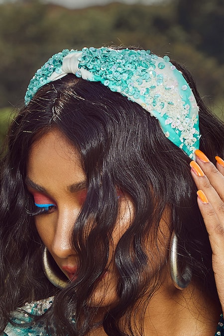 Babita Malkani Embellished Turban-Style Headband 