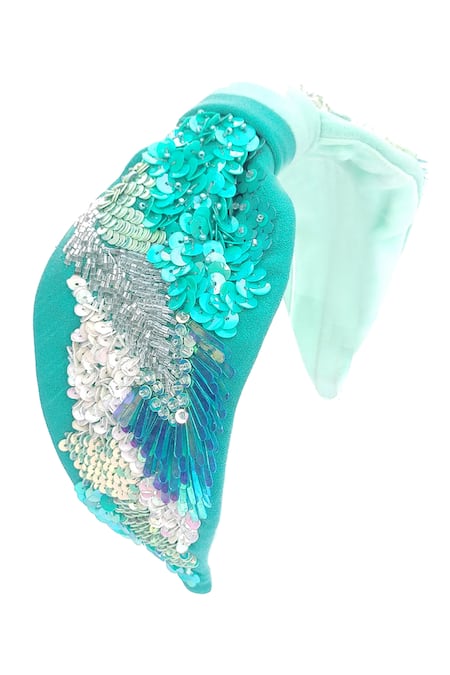 Babita Malkani Colorblock Embellished Headband 