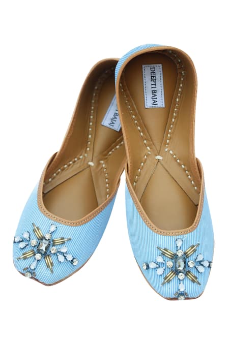 Label Deepti Bajaj Striped Juttis 