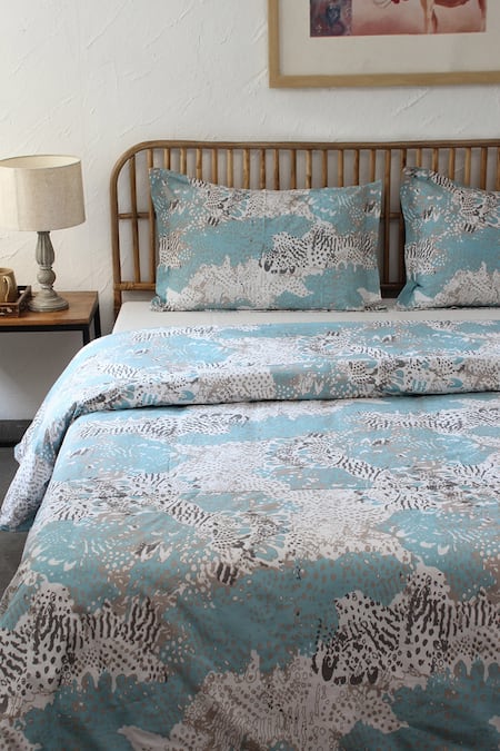 House This Cotton Printed Double Duvet Cover 