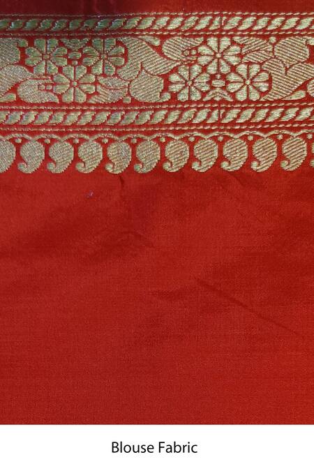 Priyanka Raajiv Red Banarasi Silk Brocade Saree at Aza Fashions Priyanka Raajiv_Red Banarasi Silk Brocade Saree_at_Aza_Fashions