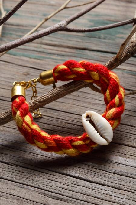 Buy_Dugran By Dugristyle_Gold Plated Twisted Bracelet - Single Pc_Online_at_Aza_Fashions