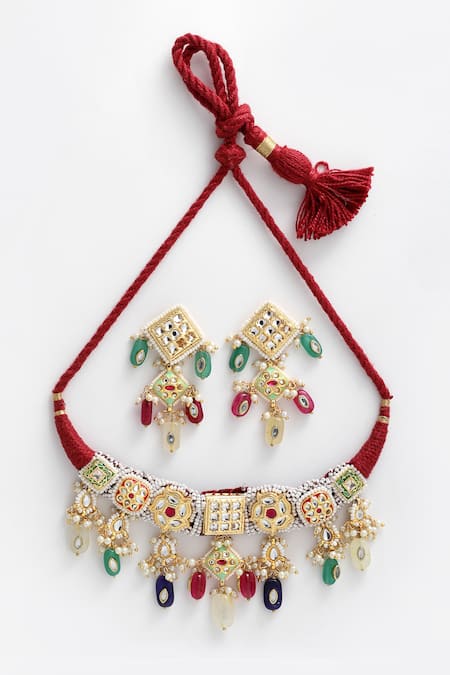 Dugran By Dugristyle Beaded Choker Set 