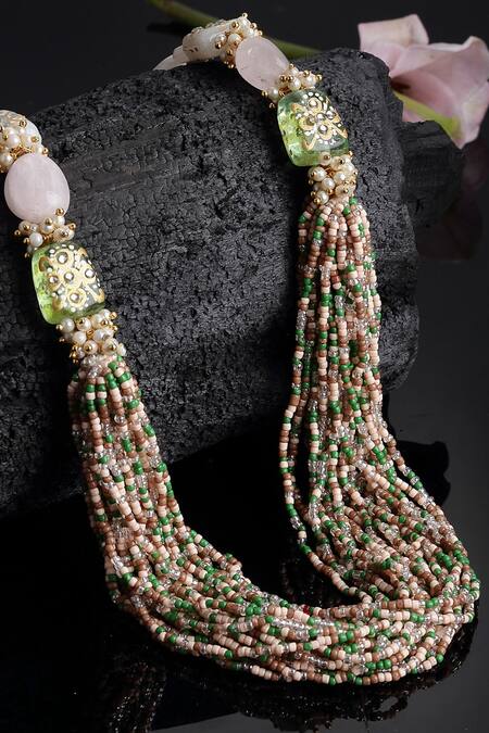 Dugran By Dugristyle_Multi Color Layered Necklace _Online_at_Aza_Fashions