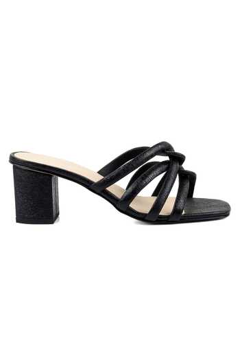 Vanilla Moon_Black Diane Interlocked Block Heels_Online_at_Aza_Fashions