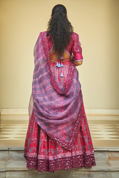 Jade By Monica & Karishma Embroidered Bridal Lehenga Set 