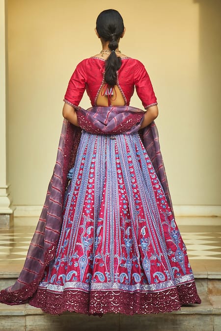 Jade By Monica & Karishma Embroidered Bridal Lehenga Set 