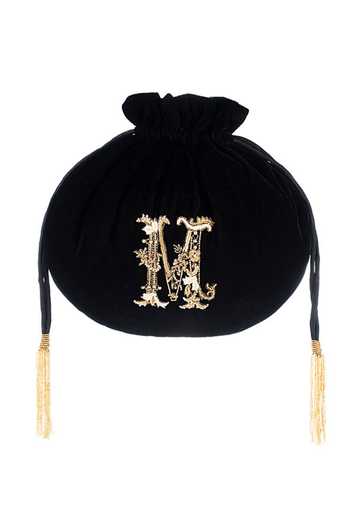Lovetobag_Black Zari, Sequins Heritage Embellished Potli Pouch _Online_at_Aza_Fashions
