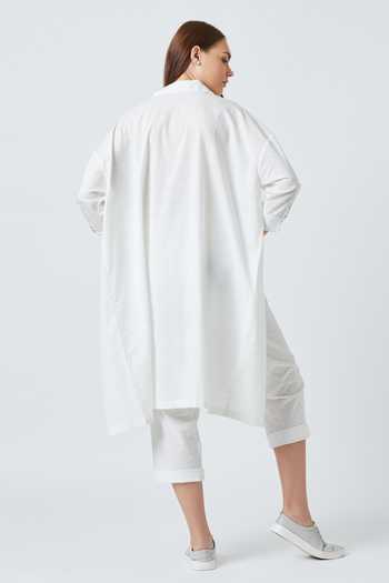 Doodlage Upcycled Cotton High Low Tunic 