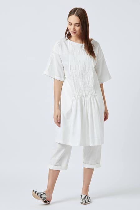 Doodlage Jean White Tunic 