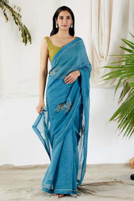 Devyani Mehrotra Embroidered Chanderi Saree 